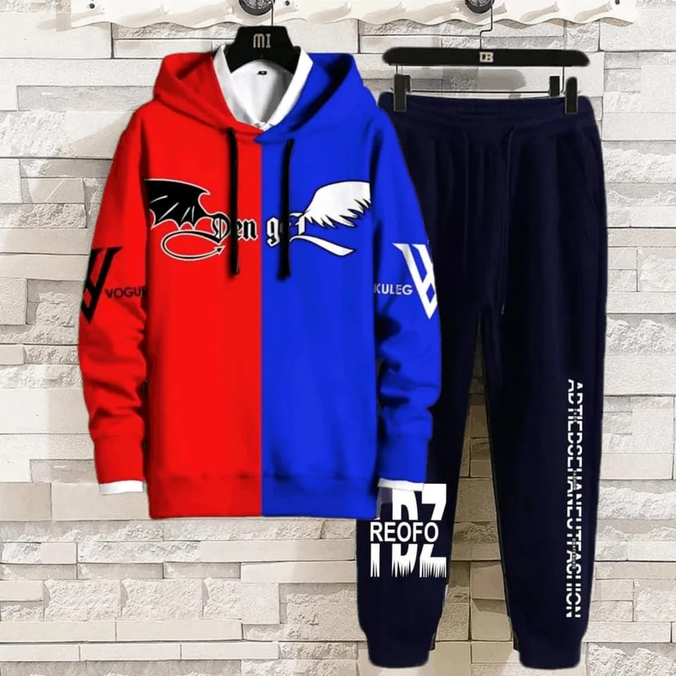 Full Sleeves Hoodie & Full Pants Set Combo for Men